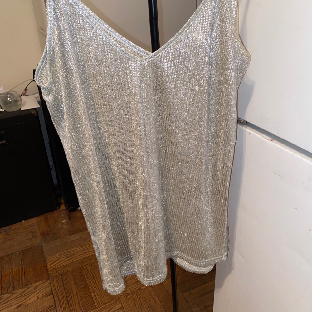Metalic spaghetti Strap top